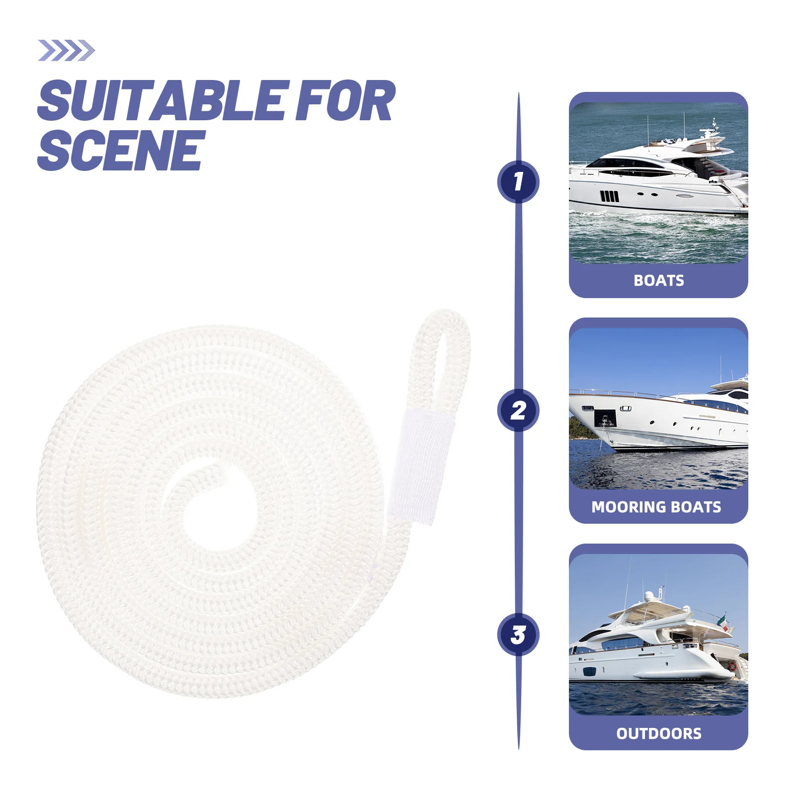 

Boat Rope For Marine Fenders Durable Pp Material Rope For Fending Board Boat Rail Line Yacht Fender Accessory Marine