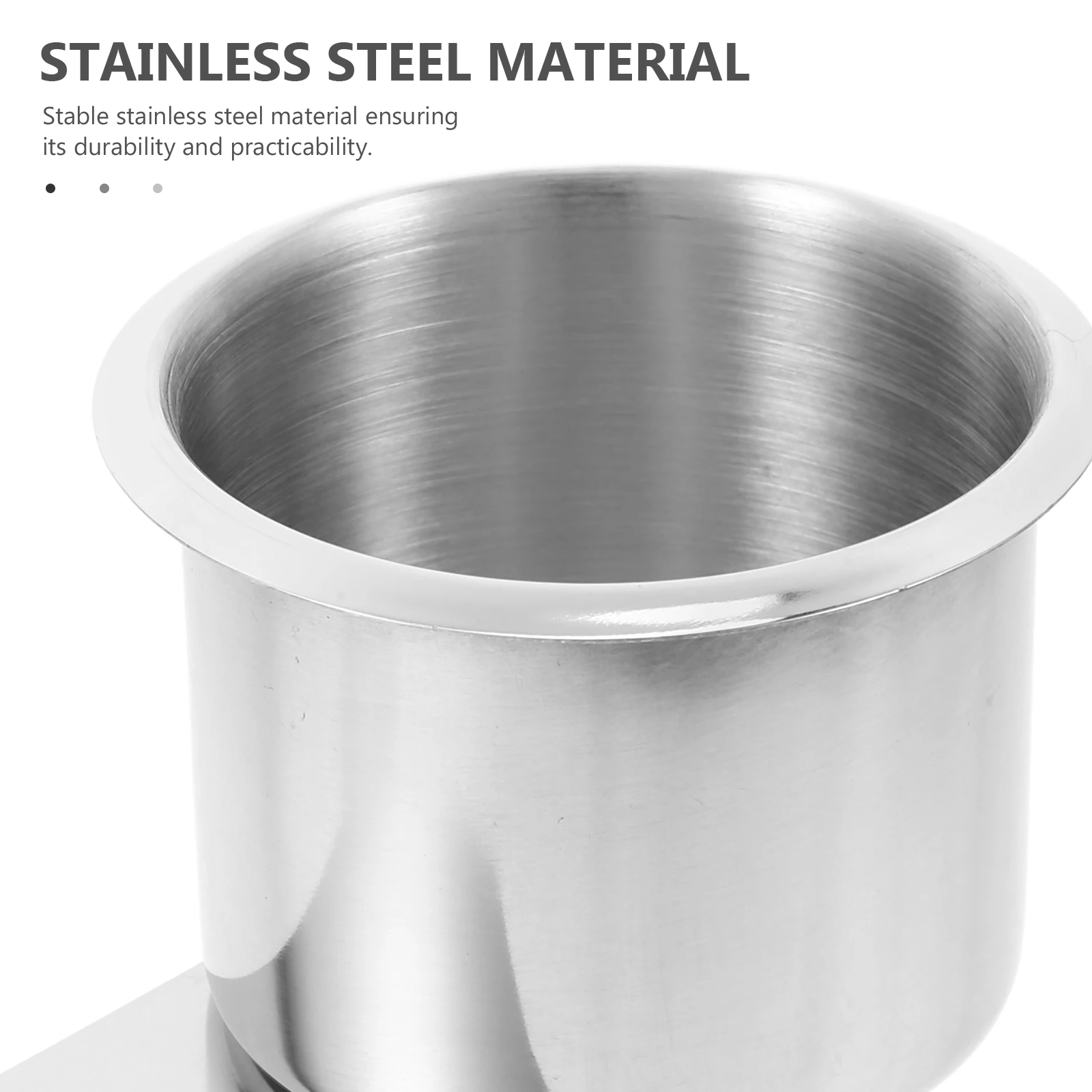 

Stainless Steel Cup Holder Accessories for Poker Table Drink Water Bottle Stand Gaming Desktop Stable Spill Proof Easy Clean