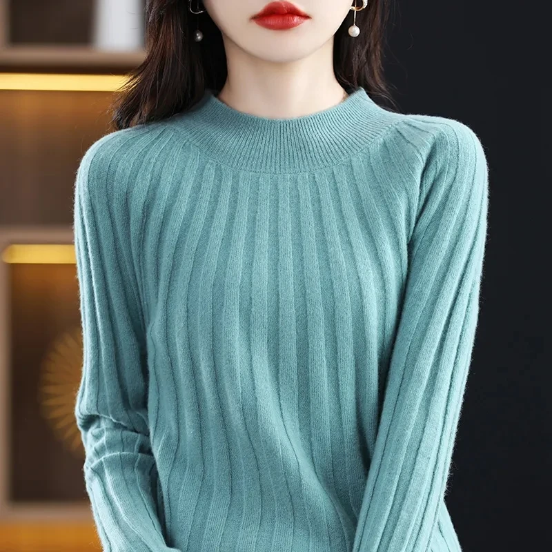 New Autumn Winter Women Pullovers O-neck Solid Knitwear Bottoming Shirt Korean Womens Sweaters Casual Ladies Jumpers Femme Pull