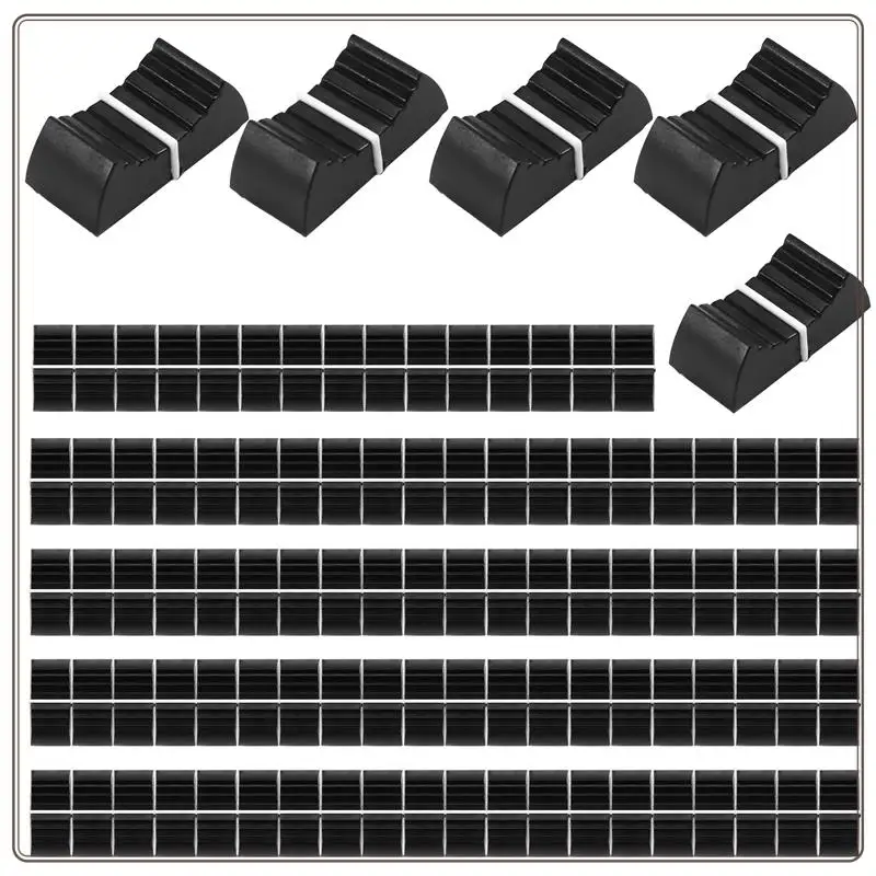 Reliable-100Pcs Fader Knob Caps Foraudio Equipment, DJ Equipment, Andmixing Consoles Slider Caps,100Pcs Fader Knob Caps Foraudio