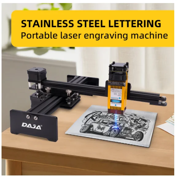 

Mini D2 Laser Engraving Machines 3W 7W 15W 20W Marking Machine Small Laser Engraver for Metal and Non-metal Marking
