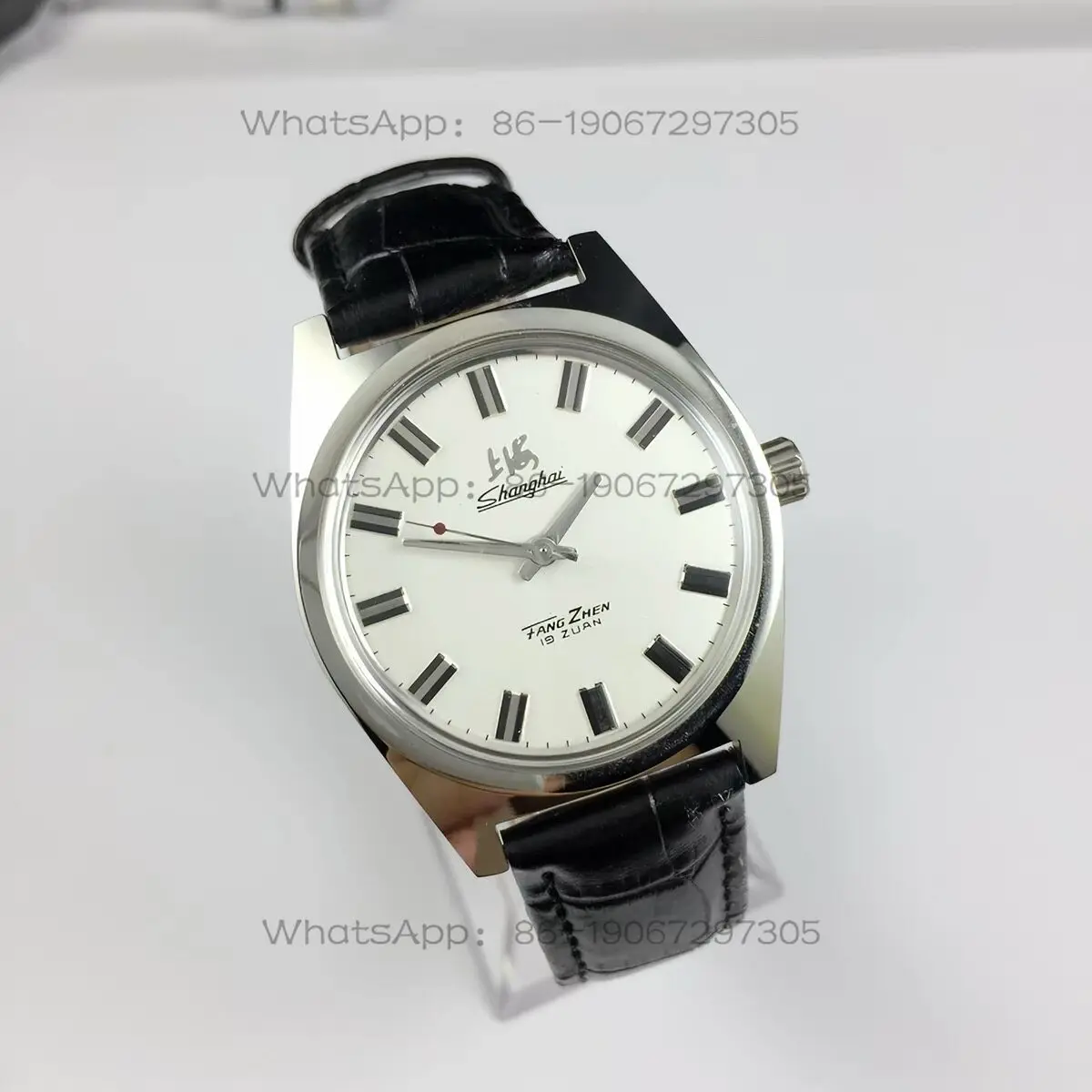 Original stock Shanghai watch factory, all-steel shockproof large watch, Shanghai brand manual mechanical watch diameter 36MM