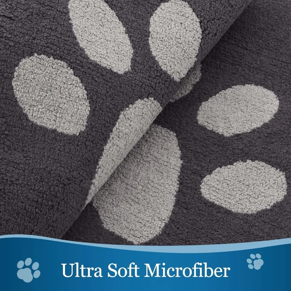 ممسحة داخلية قابلة للغسل من Dirt Trapper، سجادة طينية منخفضة المستوى غير قابلة للانزلاق للكلاب، ممسحة مدخل أمامي للأرضية الداخلية 30 × 20