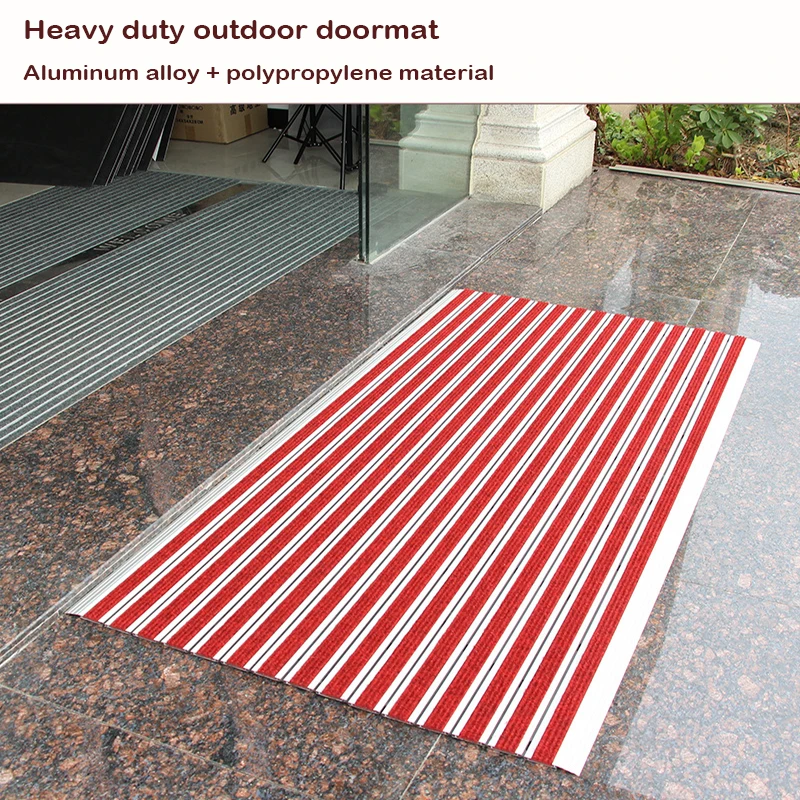 

Aluminum Alloy Outdoor Dust Removal Doormat,Absorb Water, Entrance Hall, Home Decoration, Courtyard Rectangle Rug, Mall