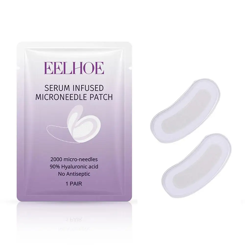 Micro-needle Eye Patch Mask Anti-Wrinkle Patches with Collagen Deep Hydration Hyaluronic Acid Soluble Microneedle Eye Mask