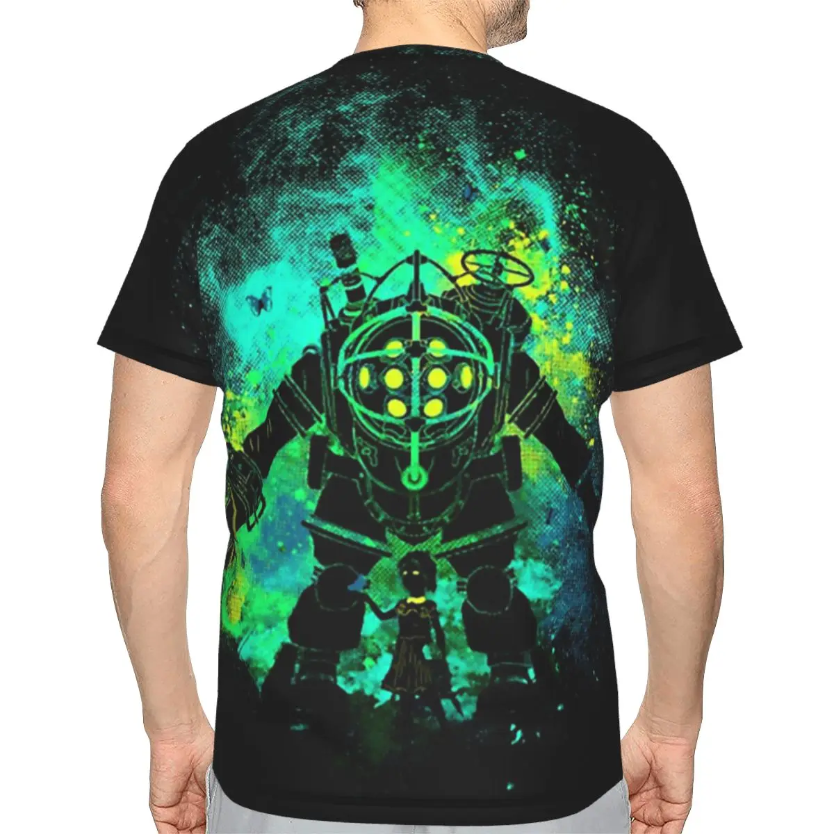 My Protector O Neck Polyester TShirt Bioshock Jack Game Original Thin T Shirt Men Tops New Design