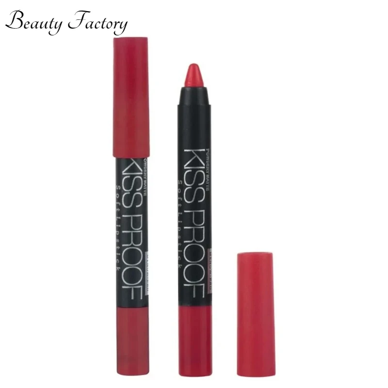 Matte Kissproof Lipstick Makeup Long Lasting Effect Powdery Matte Soft Lipsticks Cosmetic Tool CIN6 899