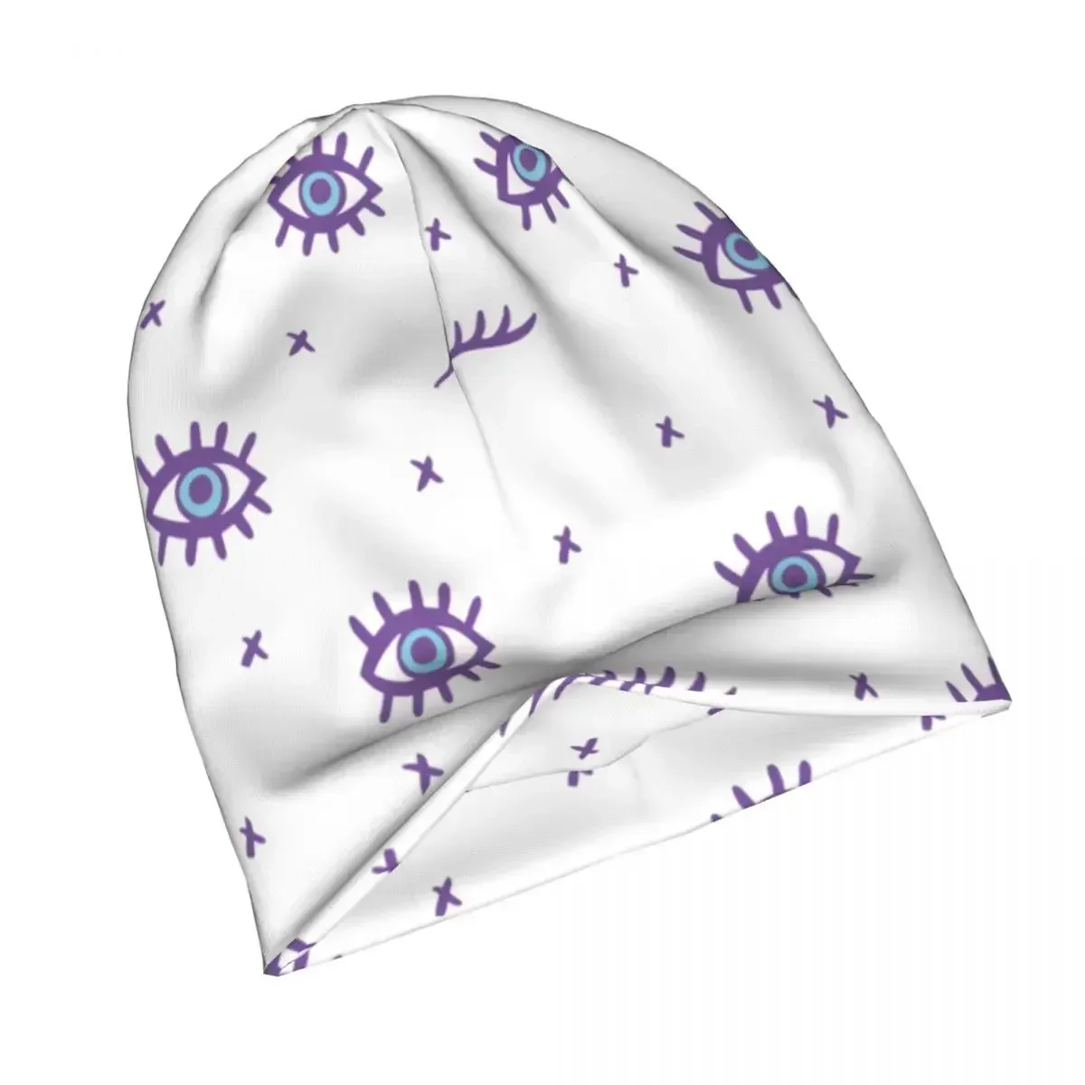 

Модная кепка с мягкими глазами, готическая мужская и женская уличная шапка Skullies, летние теплые вязаные шапки двойного назначения