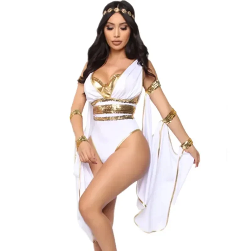 

Halloween Costumes Adult Ancient Egypt Egyptian Pharaoh Cleopatra Princess Costume Outfit For Women Sexy Greek Goddess Cospl MN9