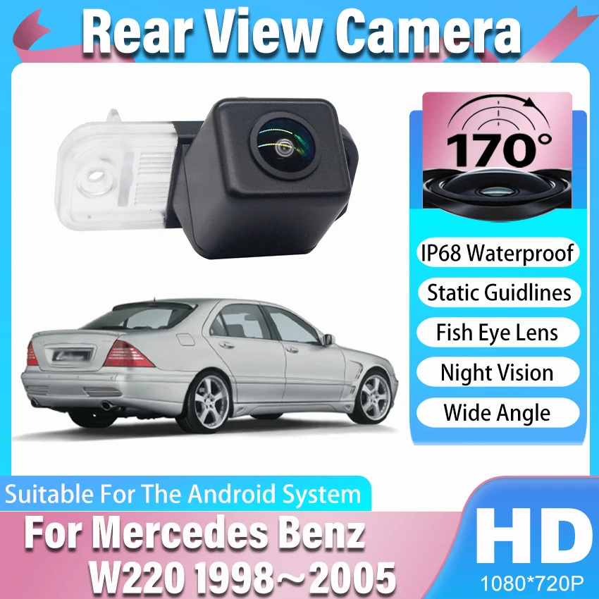 Car Reversing image Camera For Mercedes Benz W220 1998 1999 2000 2001 2002 2003 2004 2005 CCD HD Night Vision Rear View Camera