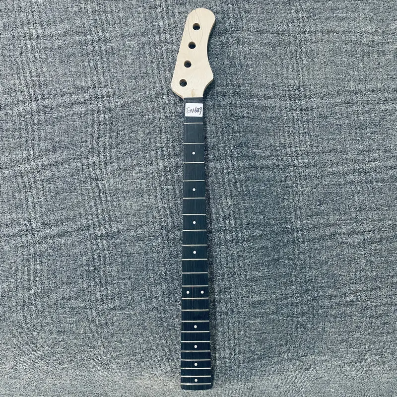 

EN689 Custom Electric Bass Unfinished 4 String Bass Neck 21 Frets 864 Scales Length No Paints Binding Not Ready for DIY