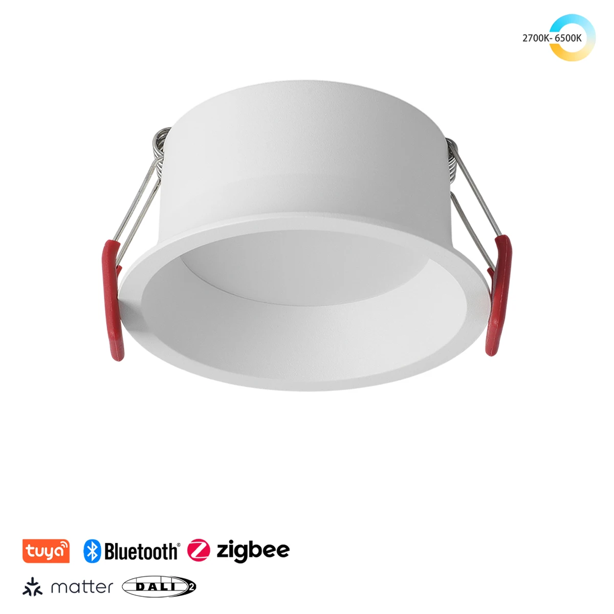 

Recessed 5 CCT Switchable/ Zigbee/ DALI Smart LED Downlights Black/White Anti-glare COB Spot Lights AC110/220V Ceiling Lamp