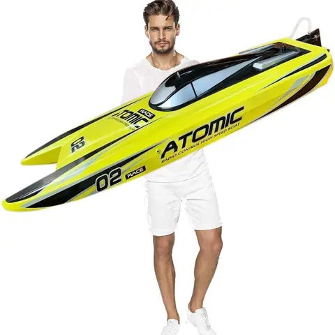 27.6"Inch RTR Atomic  Large Remote Control Boat Brushless  Motor ​​RC Racing Electric Boat Speed ​​65km/h EXA79204 S2