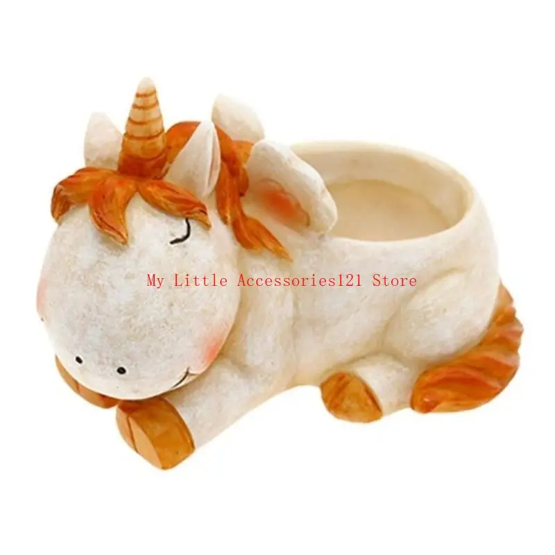 

Unicorns Vase Molds Flower Pots Pen Holder Silicone Mold Gypsum Planter Mould DIY