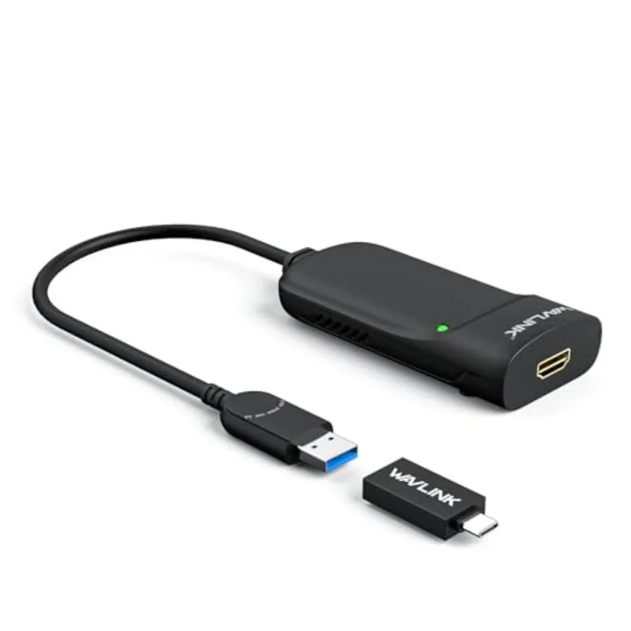 

Универсальный видеоадаптер USB 3.0 на HDMI с чипами Displaylink, поддерживает до 6 мониторов, совместим с Windows, MacOS, Ubuntu.