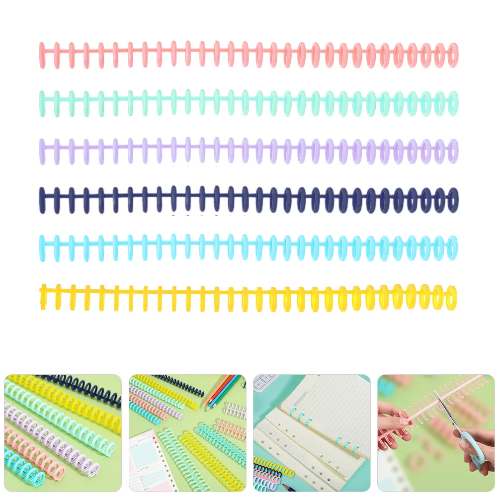 

30pcs Binding Rings 30Hole Plastic Loose Leaf Binder Combs For Notebooks Planners Documents Spiral Binding Spines Wire