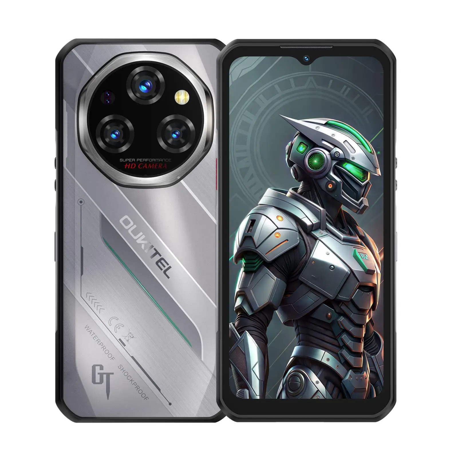 Oukitel WP62 5G Rugged Smartphone 108MP Camera 11000mAh 33W 8GB+256GB 6.6 inch FHD+ IPS Display 120Hz Android 15 NFC