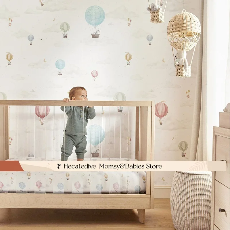 【Must Have】dekoracje wiszące do pokoju dziecięcego Ręcznie tkany rattanowy balon wiszący w stylu boho do pokoju dziecięcego z organicznymi krzywiznami ​   balony na gorące powietrze
