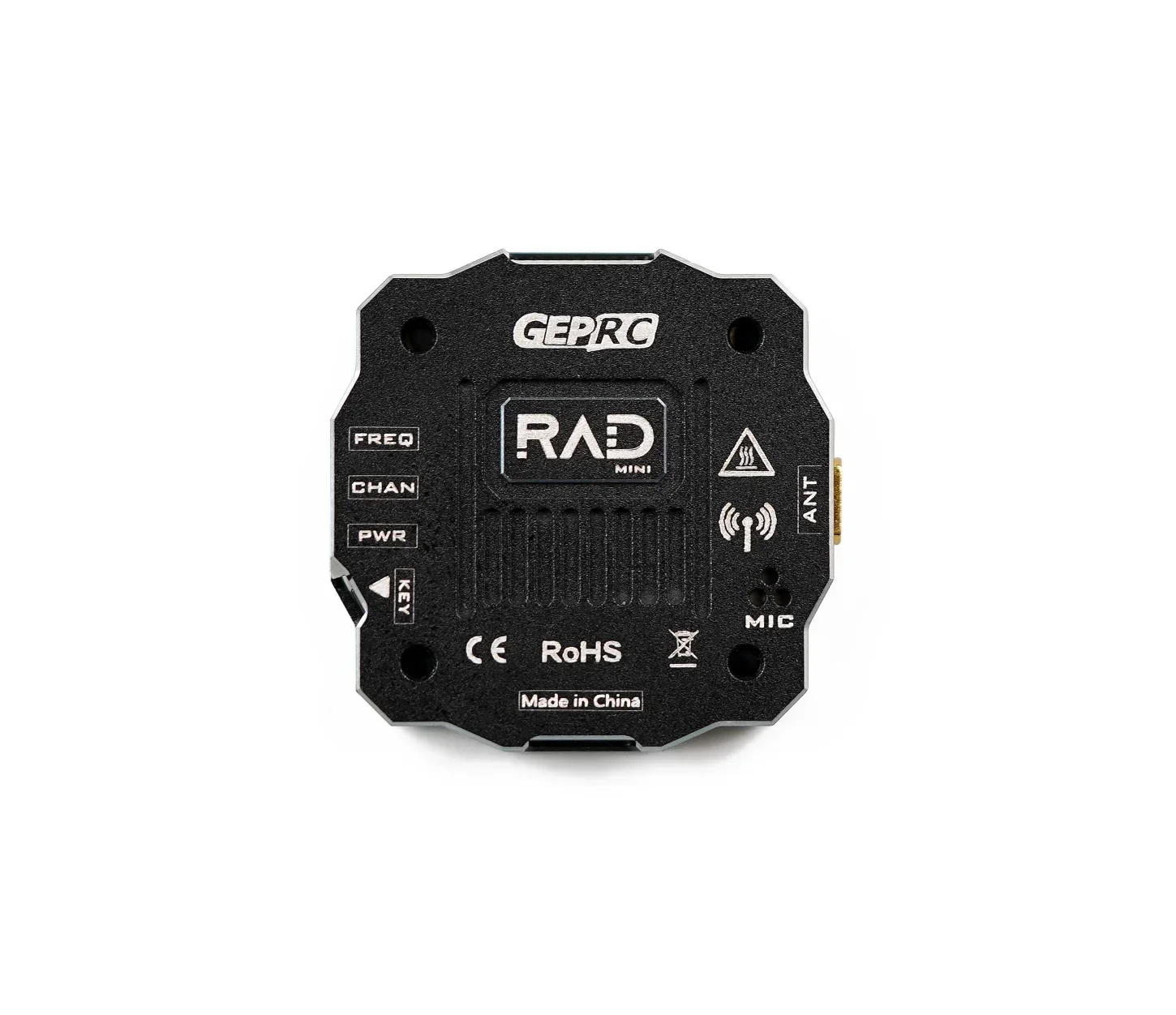 GEPRC RAD MINI 5.8G 1W VTX, Up To 1000mW Adjustable Built-in Microphone 20x20mm Mount CNC Shell Micro FPV Video Transmitter