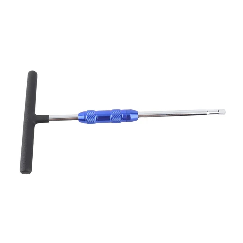 Imagen 2 del producto Llave con mango en T Llave de tubo con barra en T de accionamiento de 1/4 pulgadas 40 cromadas galvanizadas con adaptador de 1/4 a 3/8 pulgadas para todo tipo de trabajo