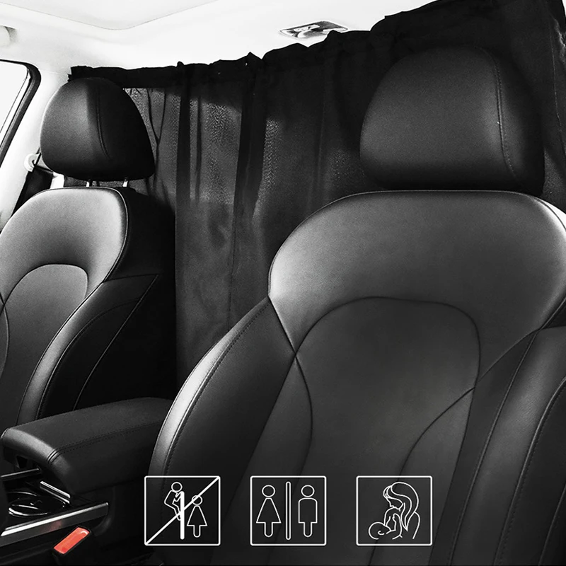 RV Privacy Curtain Car Front Rear Row Partition Curtains Motorhome Caravan Camper Blackout Curtain Auto Supply 140*80cm/180*90cm