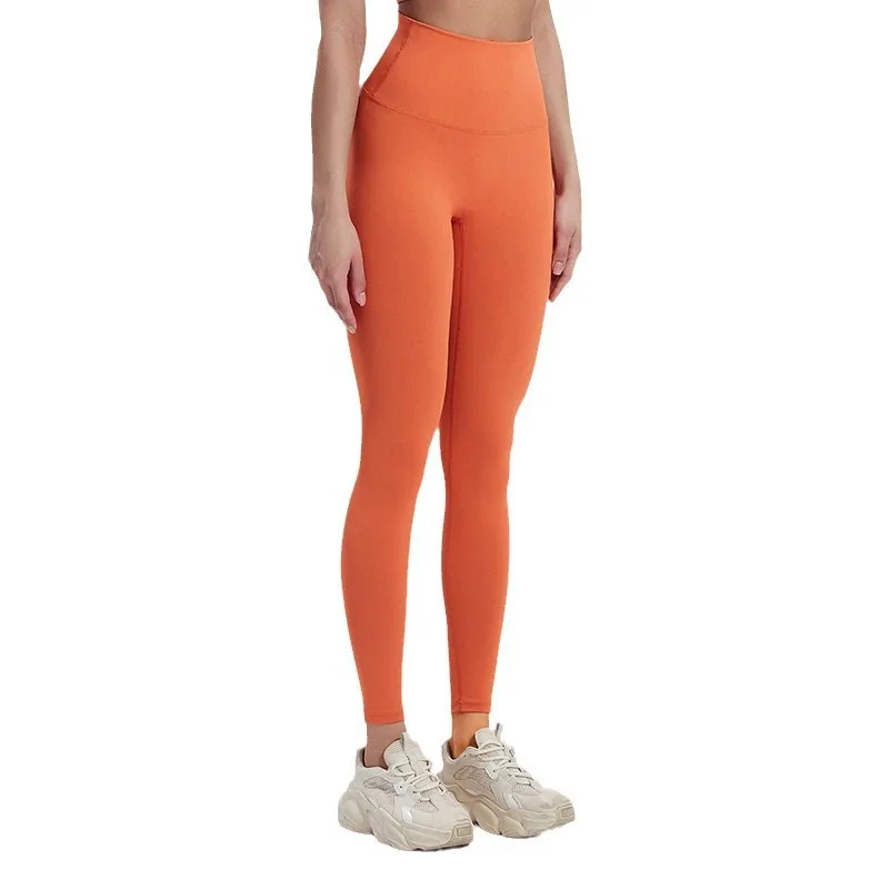 

2025 New Yoga Pants Outerwear Nude Feel Lifting Sports Pants Cool Feeling Cropped Bottoming Workout