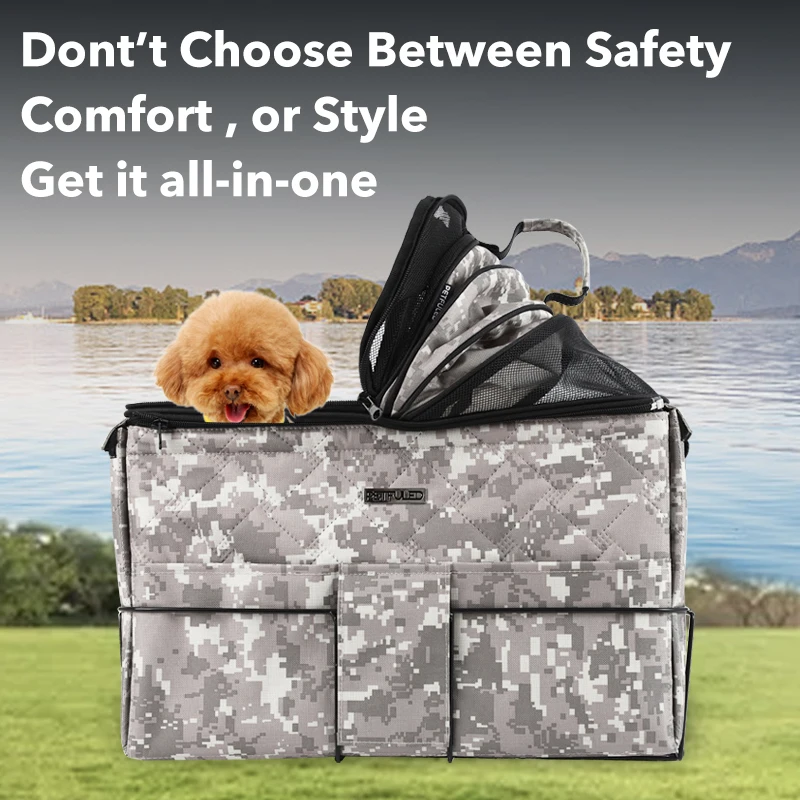 Bolsa portabicicletas perros pequeños – Cesta trasera bicicleta - imagen 3