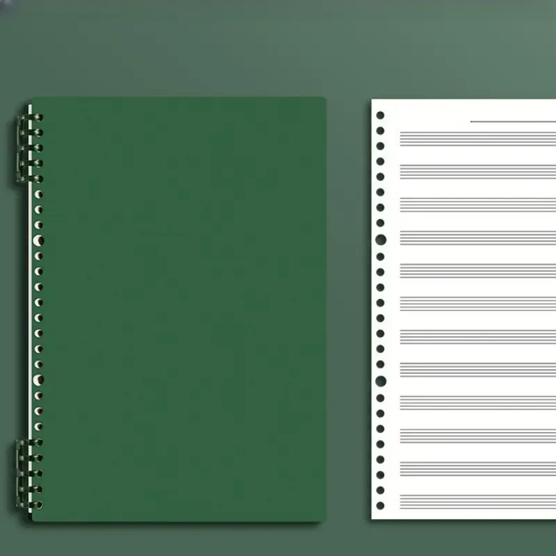 60-Blatt-B5-Notizbuch zur Musiknotation – wiederverwendbares Loseblatt-Stabpapier, doppelseitiges Übungsbuch für Musiker und Komponisten – Detail 9