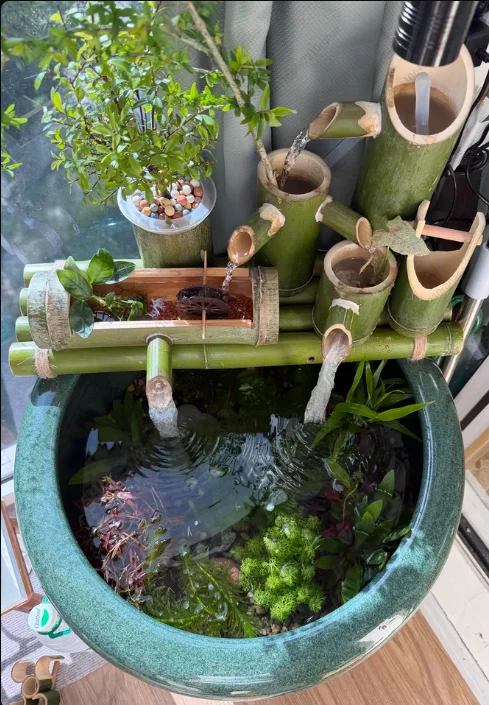 

Солнечное устройство для циркуляции воды в аквариуме – для бамбуковой трубки/каменного желоба (кислород, фильтр, орнамент в виде фонтана)