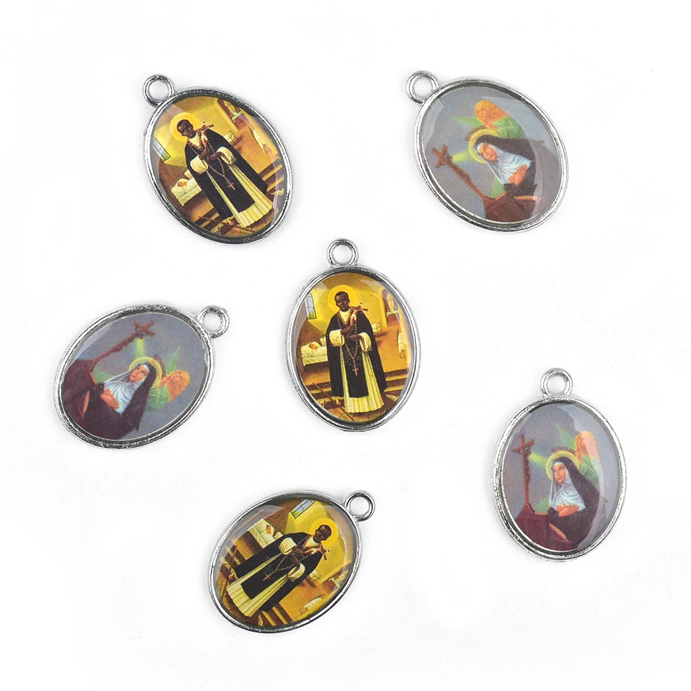 قلادة سان مارتن دي بوريس بيرو ليما باترون سانت العدالة الاجتماعية الوئام العنقي سانت ريتا من الصلاة المستحيلة لنا