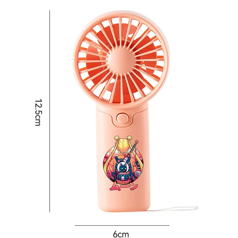 Sailor Moon Cute Fan Cartoon Anime Pattern Print Fans Students Summer Portable Ventilator Back To School Birthday Party Gifts