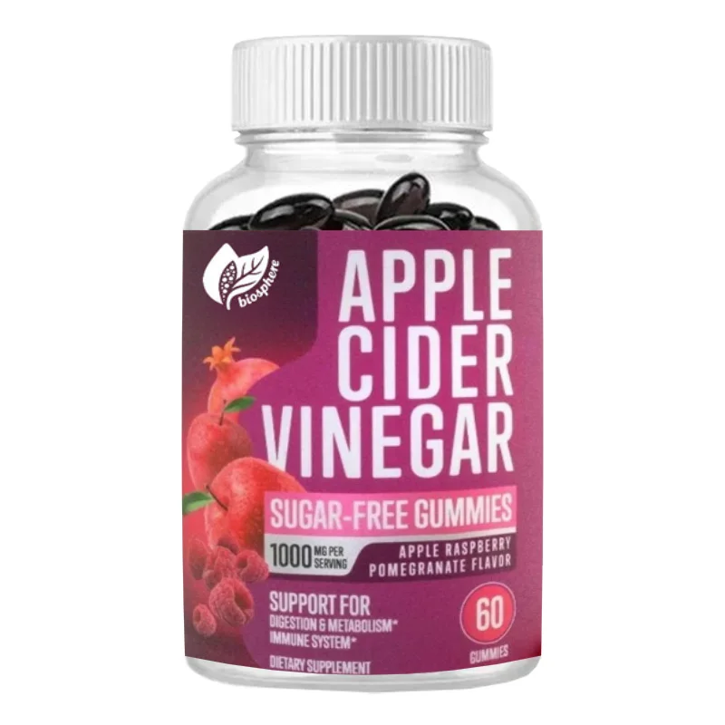 

Конфеты с уксусом Apple Cider используются для детоксикации и очищения, пищеварения, метаболизма и поддержки иммунитета, 60 жевательных конфет