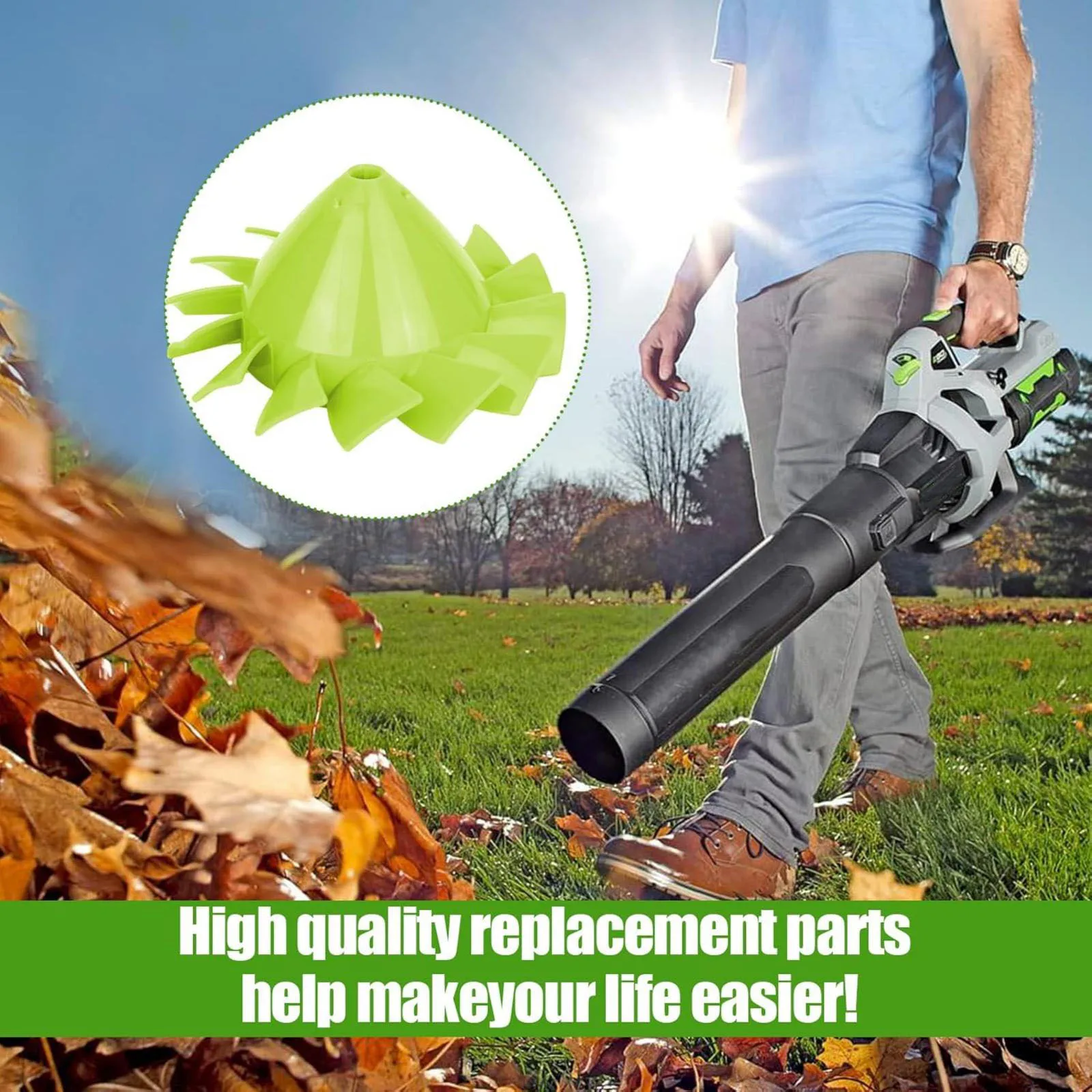 529437004 Leaf Blower Fan Compatible For Ryobi 18 Volt Cordless Blower P2108, P21081, P21081VN, P21081VNM