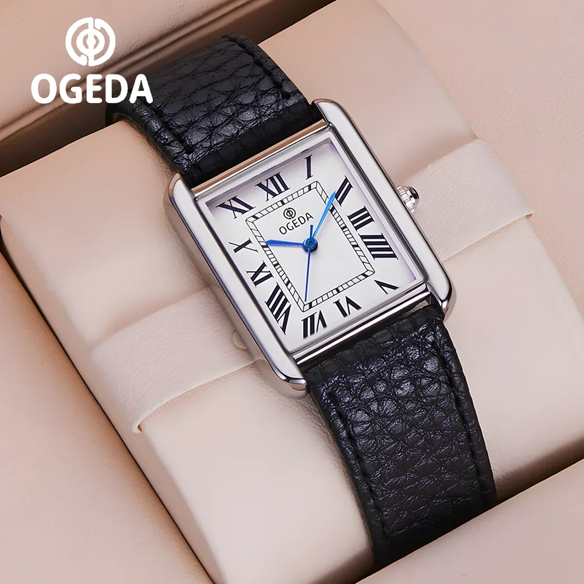 OGEDA 2025 New Fashion and Leisure Men's Quartz Watch Stainless Steel Sports Waterproof 3Bar Sapphire Reloj Hombre Watches for M