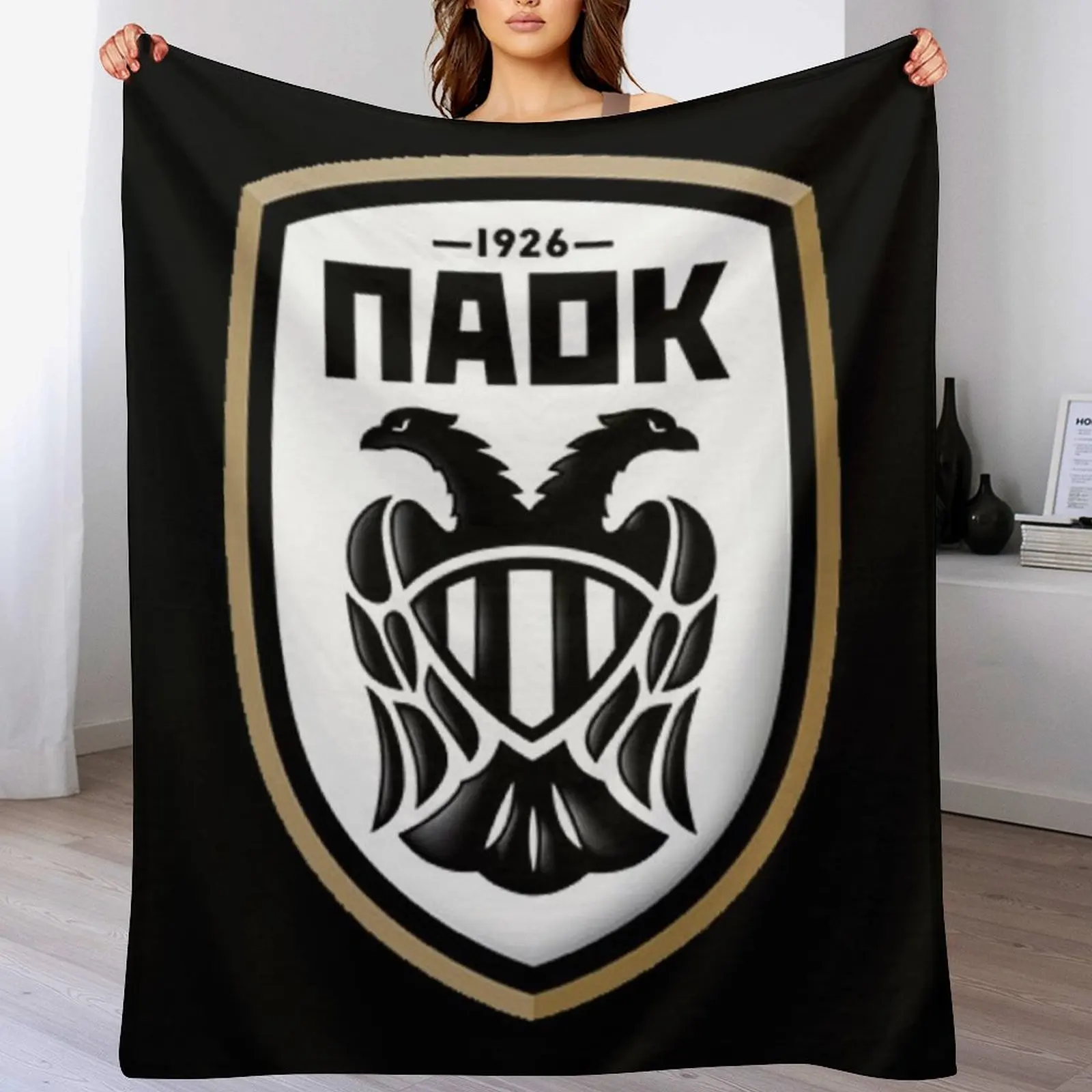 

PAOK Throw Blanket Decorative Sofa Soft Big Blankets