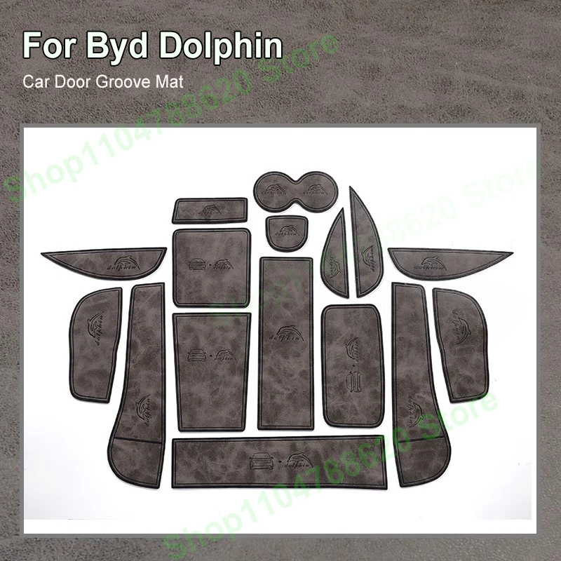 

Suitable for BYD Dolphin Leather Car Door Groove Mat Anti-slip Water Cup Pad Interior Accessories