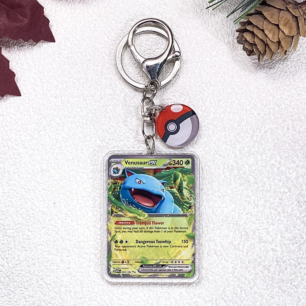 Pokémon Pikachu Bulbasaur Eevee Squirtle Niedlicher Schlüsselanhänger, Zubehör, Acryl-Anhänger, Anhänger für Tasche, Schlüsselhalter, Rucksack-Dekoration – Detail 40