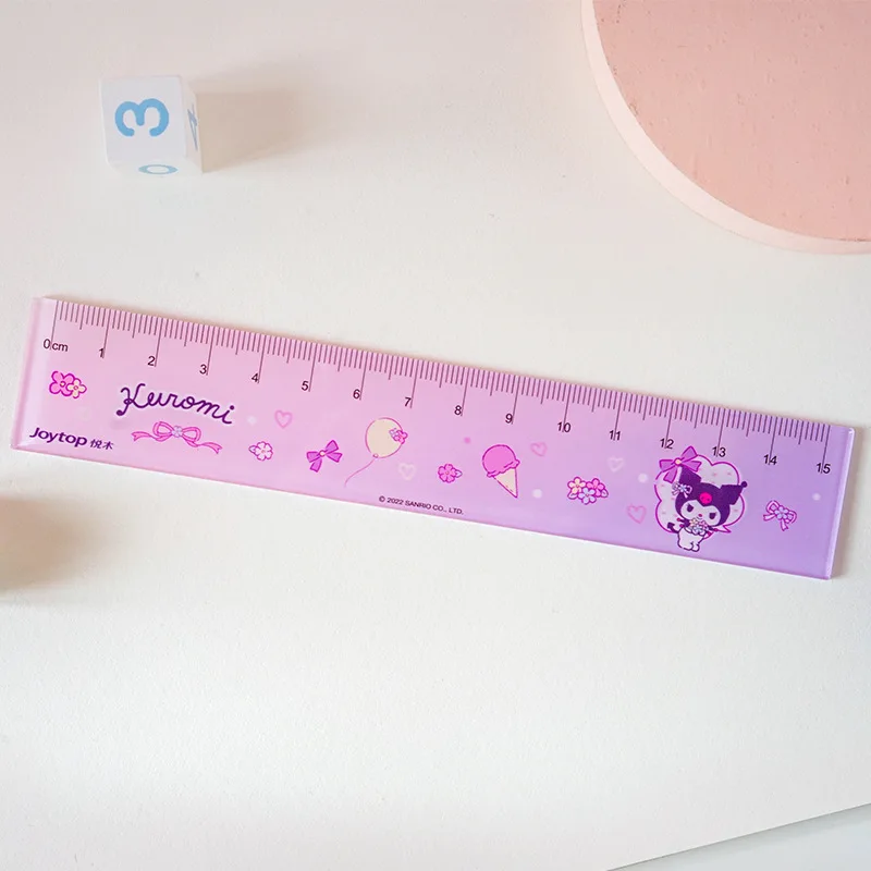 20 Stks/partij Sanrio Kawaii Dierenliniaal 15 Cm Meten Rechte Linialen Tekening Tool Promotionele Briefpapier Geschenk Schoolbenodigdheden