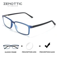 ZENOTTIC, gafas graduadas rectangulares a la moda para hombres, gafas para miopía, moda para mujeres, hipermetropía/gafas ópticas progresivas