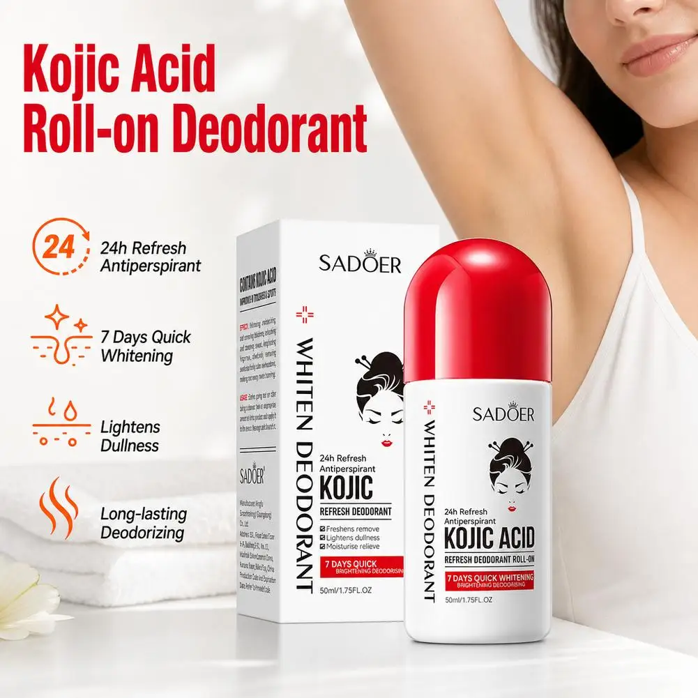 Deodorant Roll on Women's and Men 24h Antiperspirant Deodorant Body Care Long-lasting Fragrance Keeps Underarms Dry
