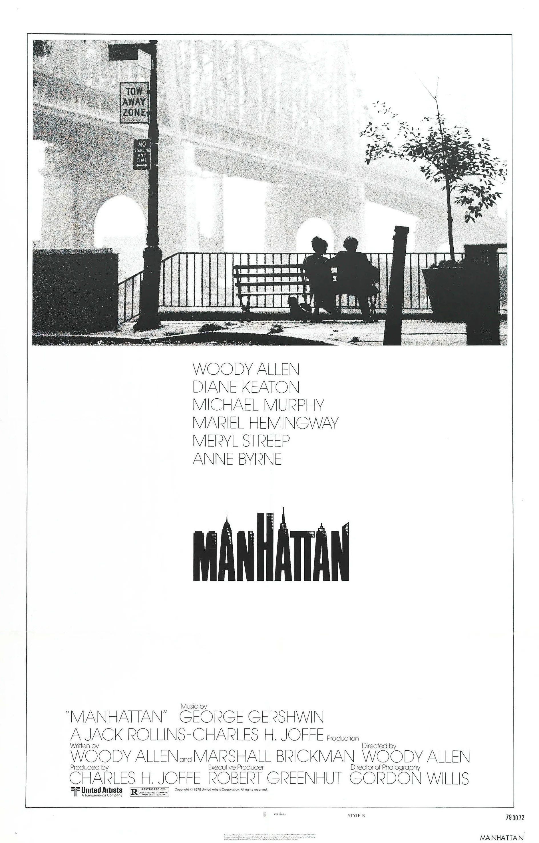 Movie Manhattan (1979) Silk Poster custom Home Decorative Wall Painting