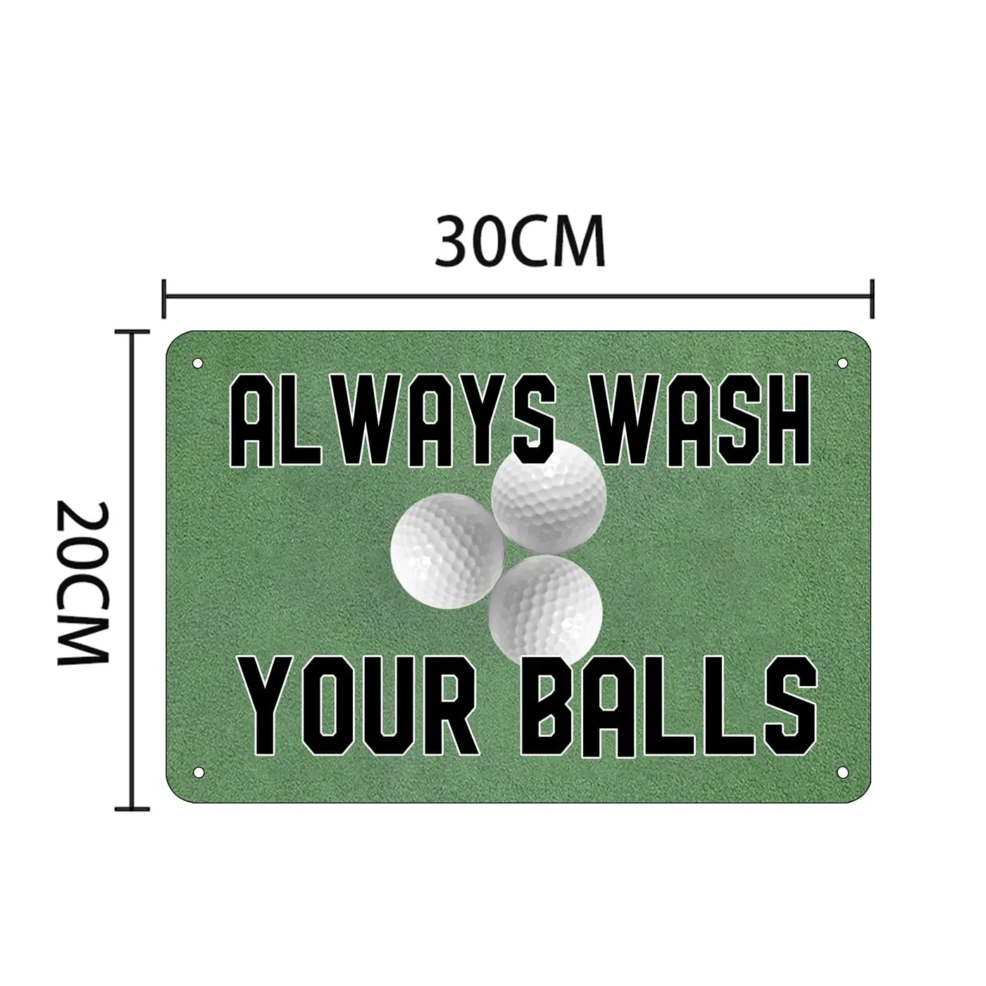 Funny Golf Tin Sign Golf Sports Wall Decor Ball Wash Durable Tin Golf Metal Sign Always Wash Your Balls Man Cave Bar Pub Shop Ga