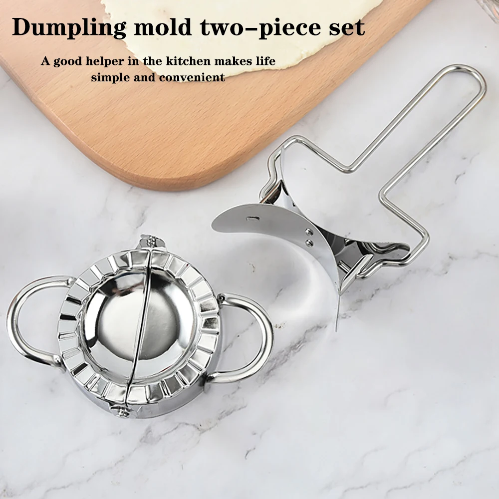 Stainless Steel Dumplings Tool Dumpling Mold Household Manual Press Kitchen Pastry Baking Dumpling Maker Accessories