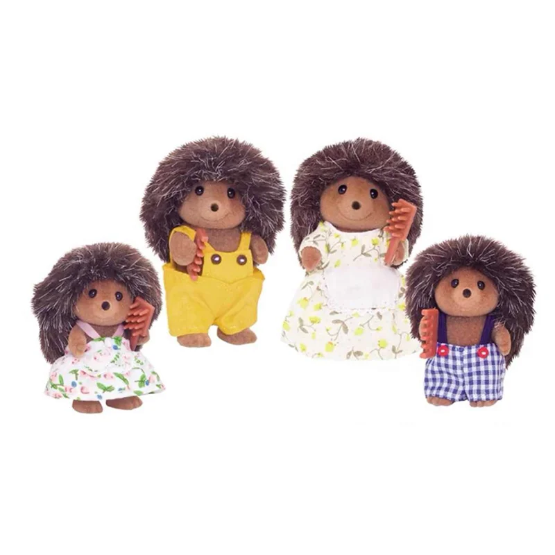 Figuras originales de Sylvanian Families de Anime, figura de Ternurines, dulce cuna de bebé, juego de dormitorio de Triple cama, accesorios de juguete, juguete para niñas