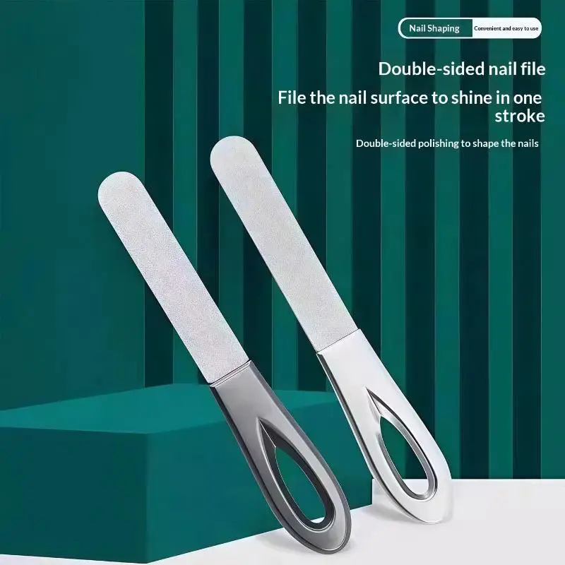 1/2/5 Stück Nagelfeile aus Edelstahl mit Diamantschliff, langlebig und hypoallergen für Finger- und Zehennägel, für harte und dicke Nägel – Detail 3