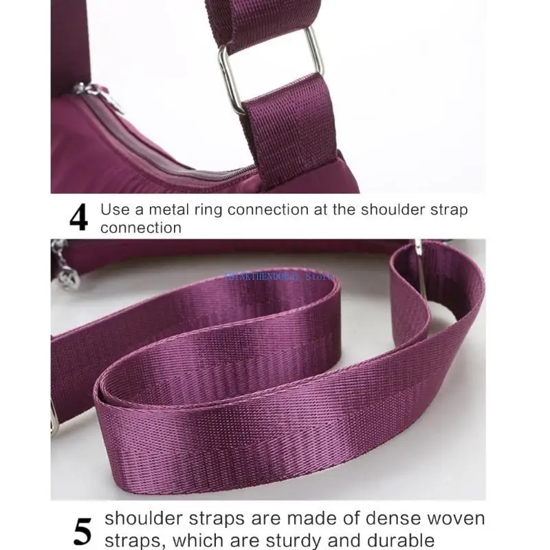 

63HC Fashionable Nylon Shoulder Bag for Women Crossbody Bags Perfect for Everyday Use