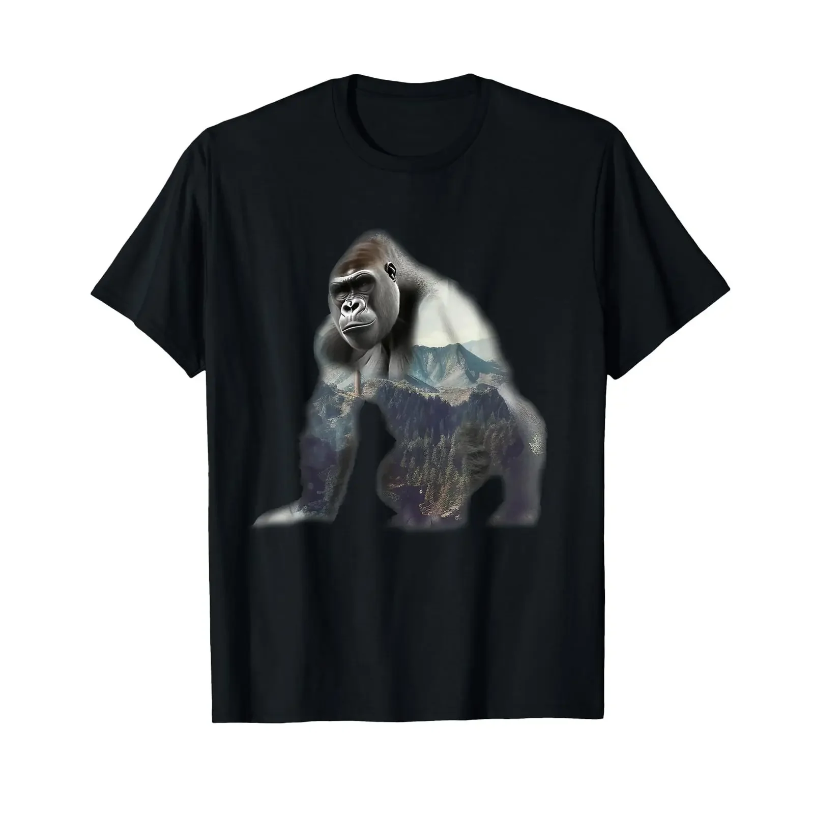Gorilla Monkey Silver Back Primate Nature Jungle T Shirt vintage Washed Soft Breathable Comfortable graphic