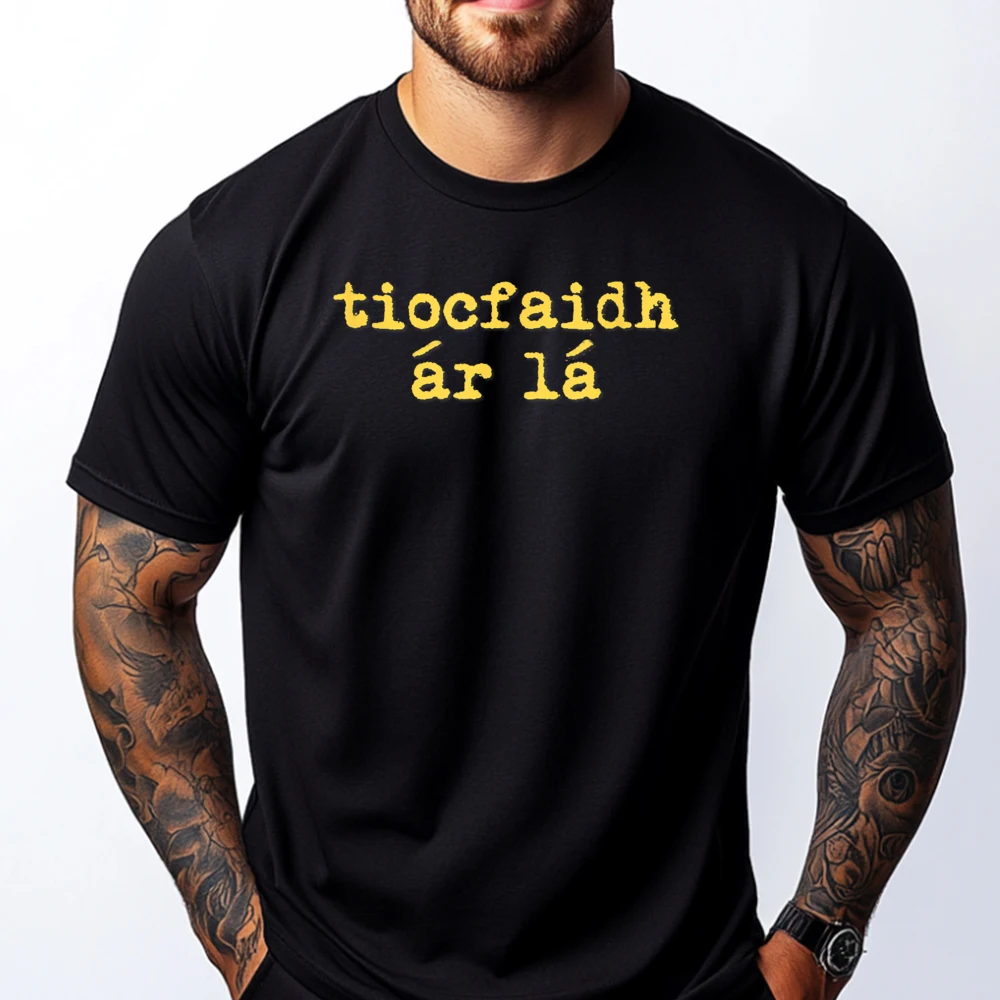 Tiocfaidh Ar La Irish Ireland Green Gold Men Men T Shirts High Quality Tshirts Men Man Tops Tees Camisetas Tops & Tees Funny