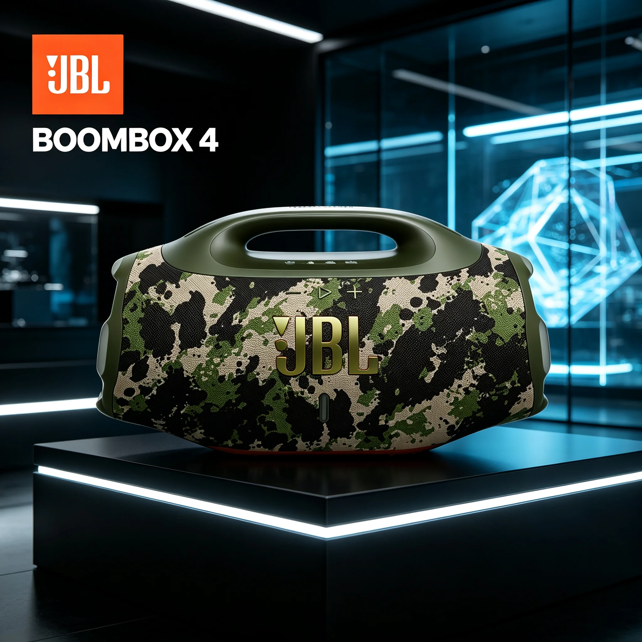 JBL Boombox 4 Outdoor Wireless Speaker AI Sound Boost Massive Bass Auracast Multi‑Link IP68 Waterproof Beach Soundbox
