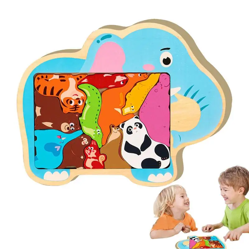 

Cartoon Animal Puzzle Cartoon Alien Animal Puzzle Toy Early Learning Preschool Educational Gift Game For Kids Boys And Girls